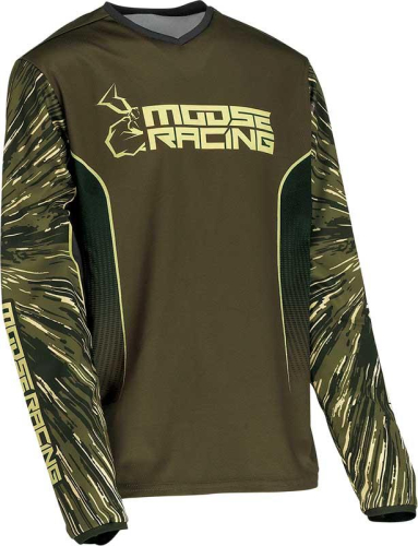 Moose Racing - Moose Racing Agroid Youth Jersey - 2912-2279 - Olive/Tan - Large