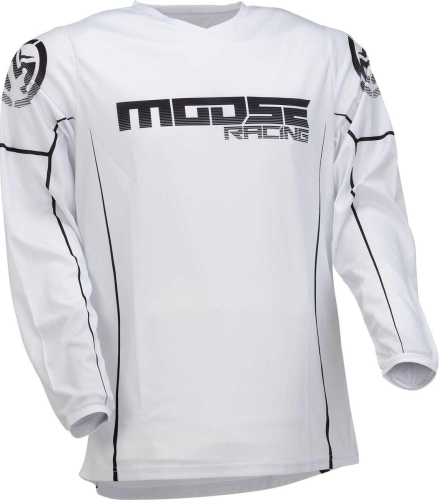 Moose Racing - Moose Racing Qualifier Jersey - 2910-7192 - Black/White - 2XL