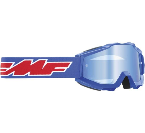 FMF Racing - FMF Racing PowerBomb Rocket Youth Goggles - F-50048-00002 - Rocket Blue / Blue Mirror Lens - OSFM