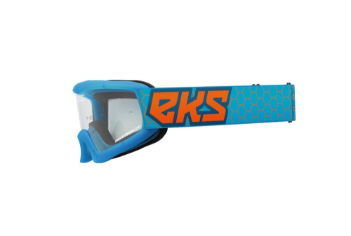 EKS Brand - EKS Brand X-Grom Youth Goggles - 067-30345 - Cyan/Flo Orange - OSFM