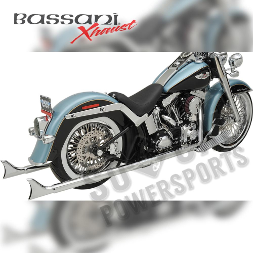 Bassani Manufacturing - Bassani Manufacturing True Duals with 36in. Fishtail Muffler - 1S46E-36