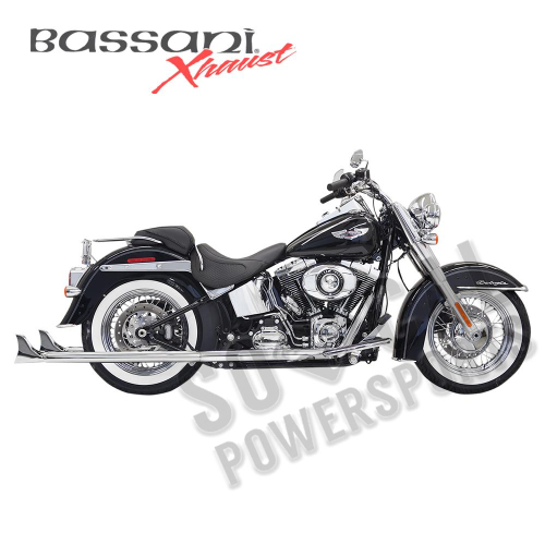 Bassani Manufacturing - Bassani Manufacturing True Duals with 36in. Fishtail Muffler with Baffle - 1S66E-36