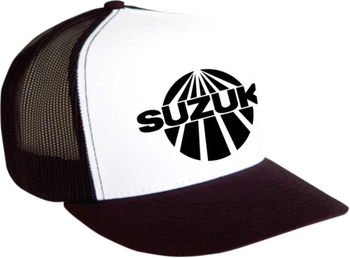 Factory Effex - Factory Effex Suzuki Vintage Snapback Hat - 18-86402 - Black/White - OSFM