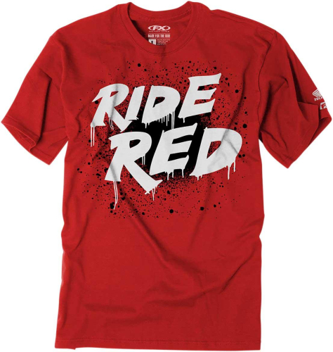 Factory Effex - Factory Effex Honda Splatter Red Youth T-Shirt - 23-83304 - Red - Large