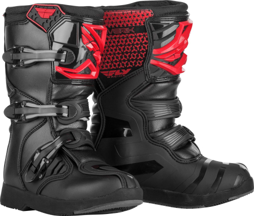 Fly Racing - Fly Racing Maverik MX Youth Boots - 364-67305 - Red/Black - 05
