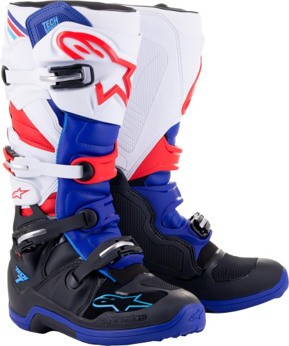 Alpinestars - Alpinestars Tech 7 Boots - 2012014-1732-14 - Black/Blue/Red/ White - 14