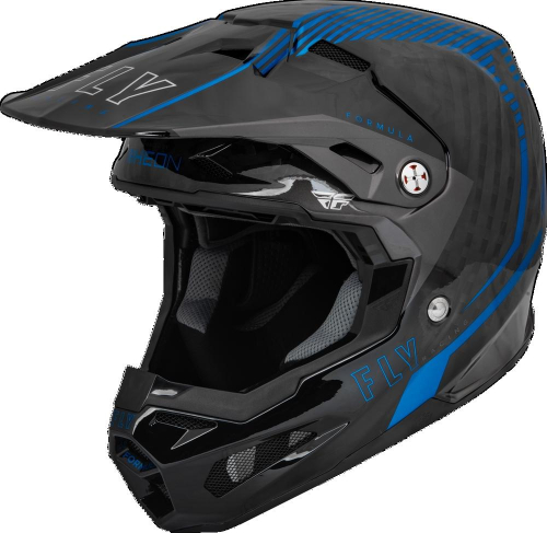 Fly Racing - Fly Racing Formula Carbon Tracer Helmet - 73-4440M - Blue/Black - Medium