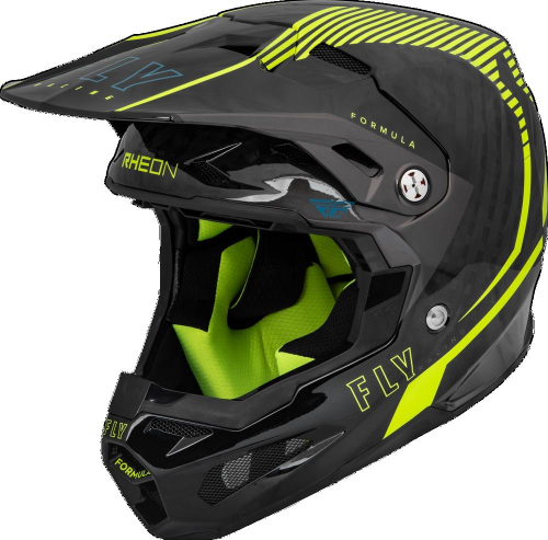 Fly Racing - Fly Racing Formula Carbon Tracer Youth Helmet - 73-4442YL - Hi-Vis/Black - Large