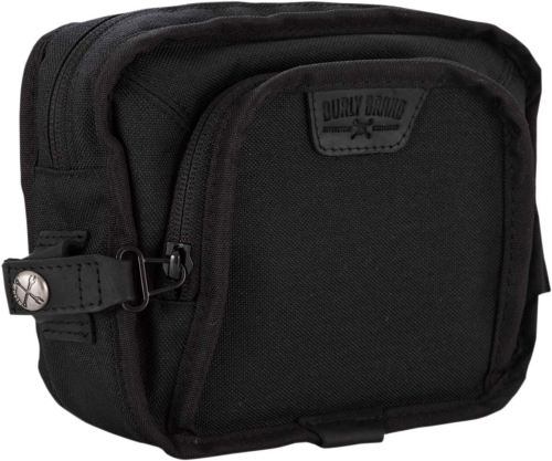 Burly Brand - Burly Brand Handlebar Bag - Black Cordura Nylon - B15-1012B