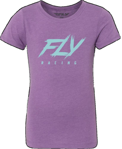 Fly Racing - Fly Racing Fly Edge Girls T-Shirt - 356-0176YM - Purple - Medium