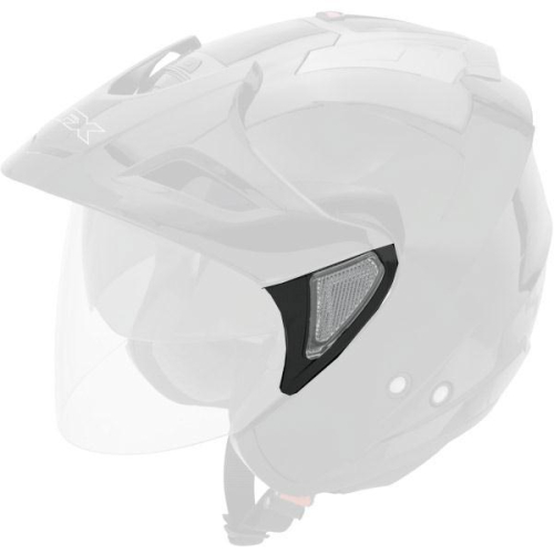 AFX - AFX Side Cover Kit for FX-50 Helmets - Flat Black - 0133-0580