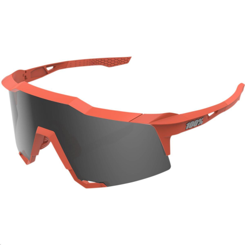 100% - 100% Speedcraft Sunglasses - 61001-068-61 - Soft tact Coral/Black Mirror Lens - OSFA