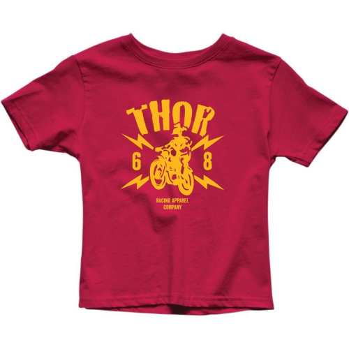 Thor - Thor Toddler Lightning T-Shirt - 3032-3142 - Garnet Red - 4T