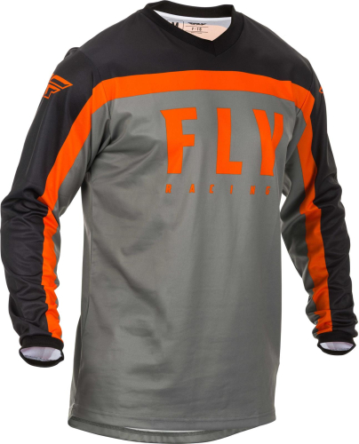 Fly Racing - Fly Racing F-16 Youth Jersey - 373-925YL - Gray/Black/Orange - Large