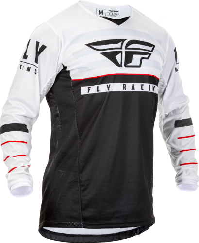 Fly Racing - Fly Racing Kinetic K120 Jersey - 373-423X - Black/White/Red - X-Large