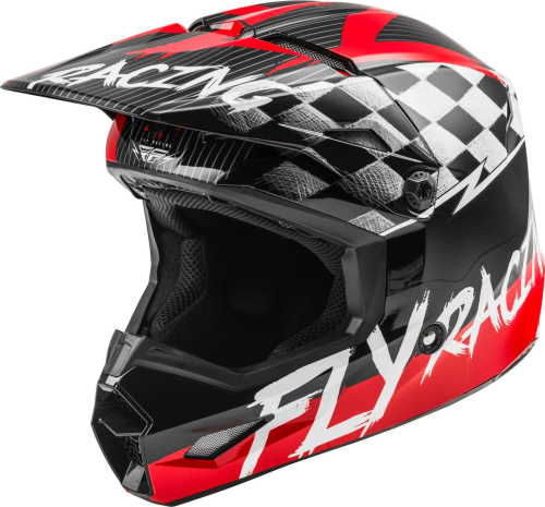 Fly Racing - Fly Racing Kinetic Sketch MIPS Youth Helmet - 73-3462YL - Red/Black/Gray - Large