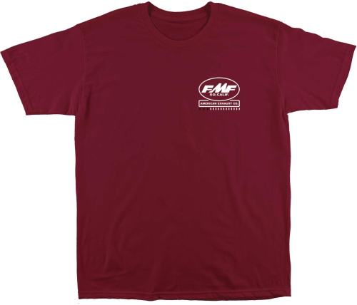 FMF Racing - FMF Racing Depot T-Shirt - FA9118905-CAR-MD - Cardinal - Medium
