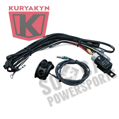 Kuryakyn - Kuryakyn Driving Light Wiring and Relay Kit with Control Mounted Switch - 2203
