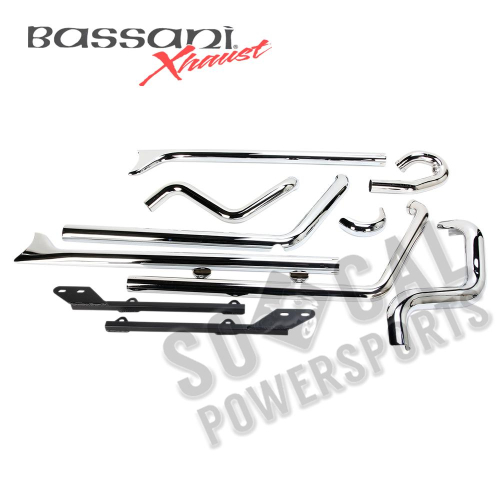 Bassani Manufacturing - Bassani Manufacturing True Duals with 36in. Fishtail Mufflers - 1S26E-36