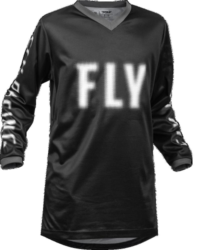 Fly Racing - Fly Racing F-16 Youth Jersey - 376-222YS - Black/White - Small
