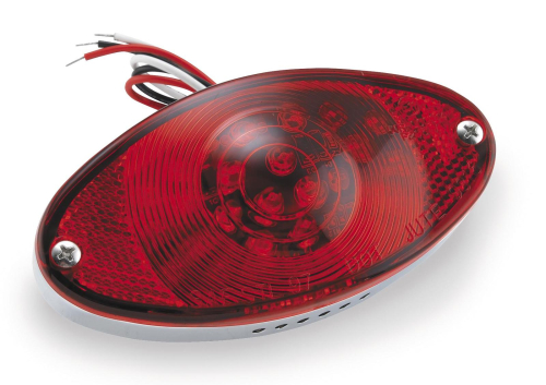Bikers Choice - Bikers Choice Red Lens with Seal and Screws for LED Cat Eye Taillight - 160664