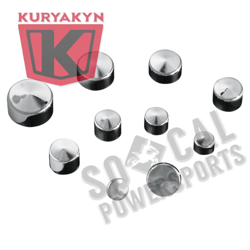 Kuryakyn - Kuryakyn Kool Kaps Chrome Covers - 1/2in. Hex Head - 2447
