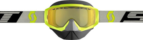 Scott USA - Scott USA Hustle X Snowcross Goggles - 268196-4331029 - Yellow/Gray / Yellow Lens - OSFM