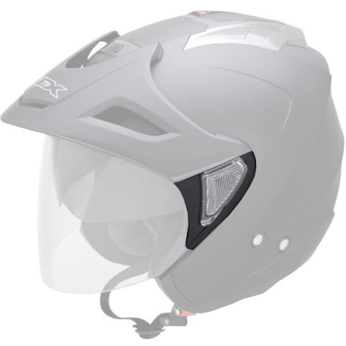 AFX - AFX Side Cover Kit for FX-50 Helmets - Black - 0133-0579