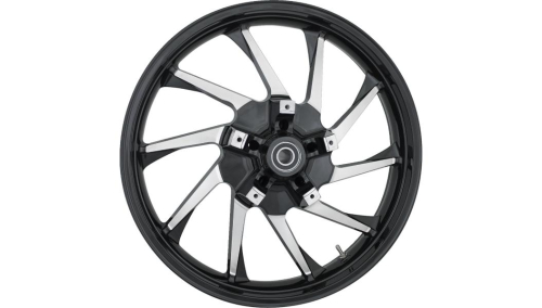 Coastal Moto - Coastal Moto Precision Cast Hurricane 3D Front Wheel - 21in. x 3.5in. - Black Cut - 3D-HUR213BC-ABST