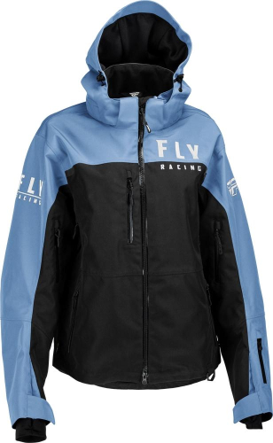 Fly Racing - Fly Racing Carbon Womens Jacket - 470-4501XS - Black/Blue - X-Small