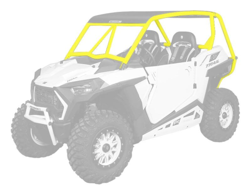 Pro Armor - Pro Armor Loco Cage with Intrusion Bars - Lime Squeeze - P2116C022LSQ