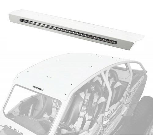 Pro Armor - Pro Armor Aluminum Roof with Integrated Rear Light Bar - White Pearl - P144R123WP