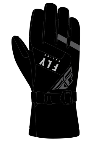 Fly Racing - Fly Racing Highland Gloves - 363-3950L - Black - Large