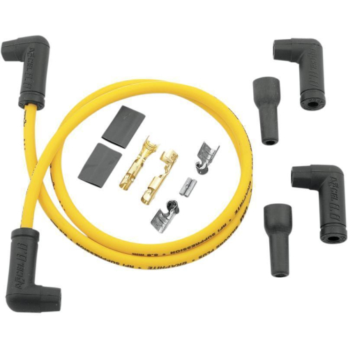 Accel - Accel Universal 8.8mm Plug Wire Kit - Dual Plug 90 Deg. Ends - Yellow - 173082