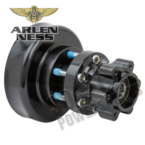 Arlen Ness - Arlen Ness Rear Cartridge Hub Kit - Black - 17-7507-B