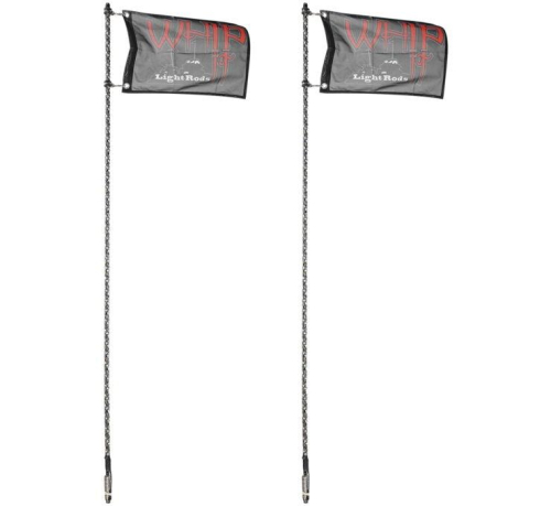 Whip-It - Whip-It Premium Bluetooth Chasing and Light Rods - Pair - Black - 5ft. - SB-CHSBTR-152
