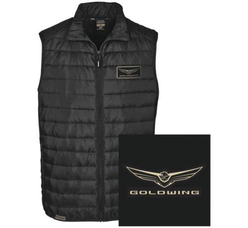 Factory Effex - Factory Effex Gold Wing Puffer Vest - 25-85806 - Black - X-Large