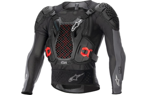 Alpinestars - Alpinestars Bionic Plus V2 Protection Jacket - 6506723-1036-L - Black/Red - Large