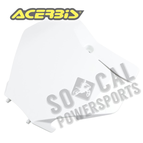 Acerbis - Acerbis Front Number Plate - White - 2736270002