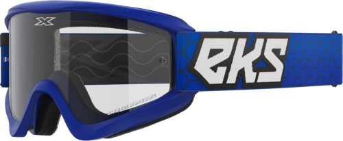 EKS Brand - EKS Brand GOX Flat Out Clear Goggles - 067-60460 - Royal Blue - OSFA