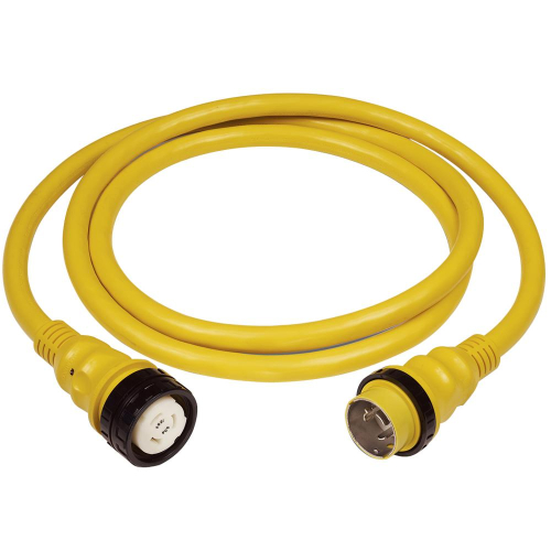 Marinco - Marinco 50Amp 125/250V Shore Power Cable - 25' - Yellow