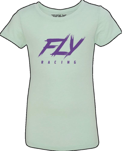 Fly Racing - Fly Racing Fly Edge Girls T-Shirt - 356-0174YS - Light Green - Small