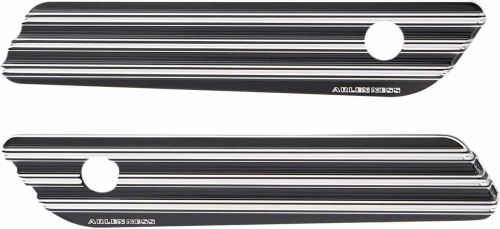Arlen Ness - Arlen Ness Saddlebag Latch Covers - 10-Gauge - Black - 03-608