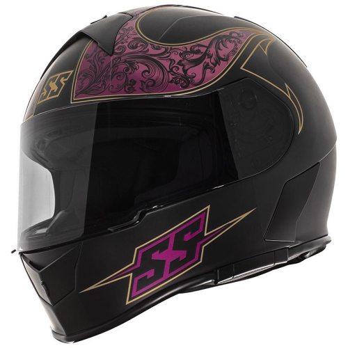 Speed & Strength - Speed & Strength SS900 Scrolls Helmet - 1111-0622-8052 - Black/Violet - Small