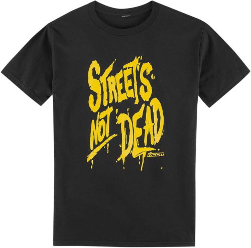 Icon - Icon Streets Not Dead T-Shirt - 3030-17642 - Black - Medium
