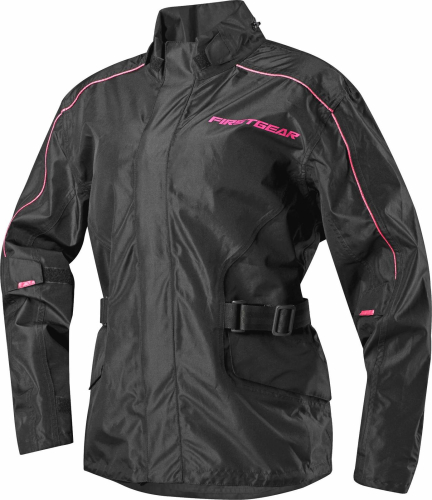 Firstgear - Firstgear Triton Rain Womens Jacket - 1001-1228-0952 - Black/Pink - Small