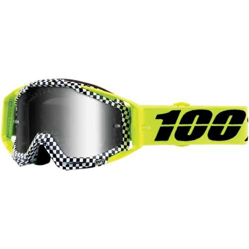 100% - 100% Racecraft Andrea Goggles - 50110-315-02 - Andrea/Fluorescent Yellow/Black / Silver Lens - OSFM