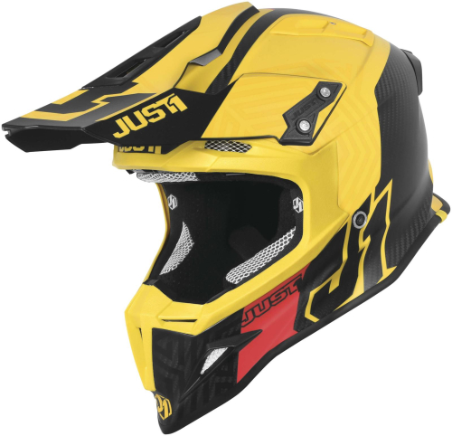 Just 1 - Just 1 J12 Synchro Helmet - 606323029104605 - Yellow/Black Matte - Large