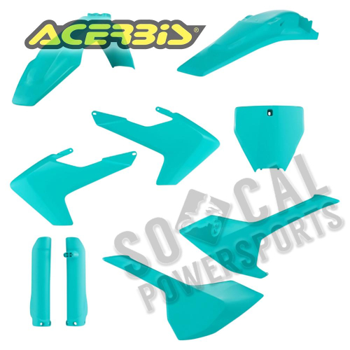 Acerbis - Acerbis Full Plastic Kit - Teal - 2462600213