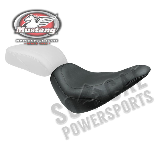 Mustang - Mustang Wide Tripper Solo Seat - Smooth - Black - 75063